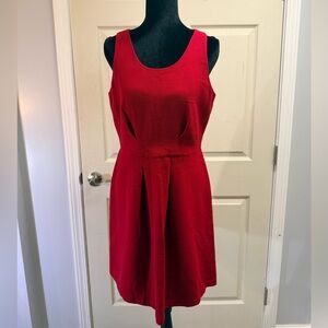 Loft - Dark Red Sleeveless Cocktail Dress